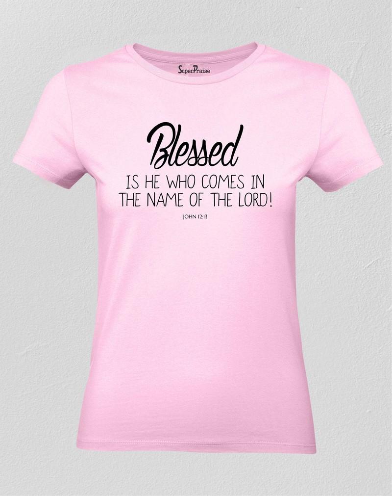 Women Christian T Shirt Blessed Prayer Jesus