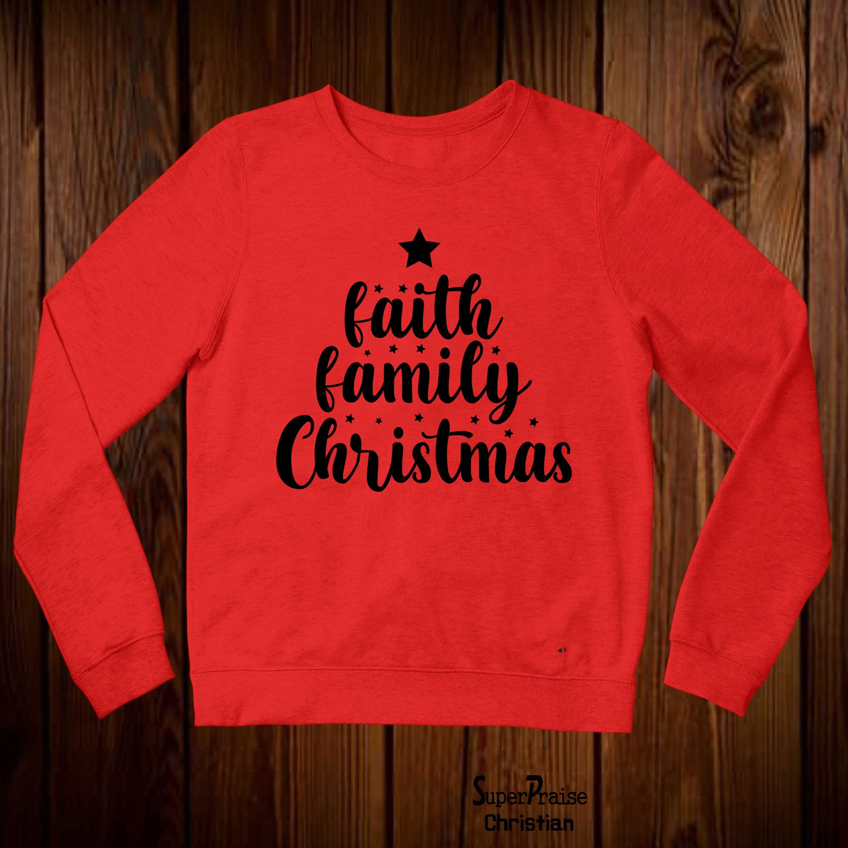 Faith Family Christmas Sweatshirt