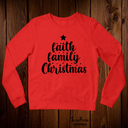 Faith Family Christmas Sweatshirt