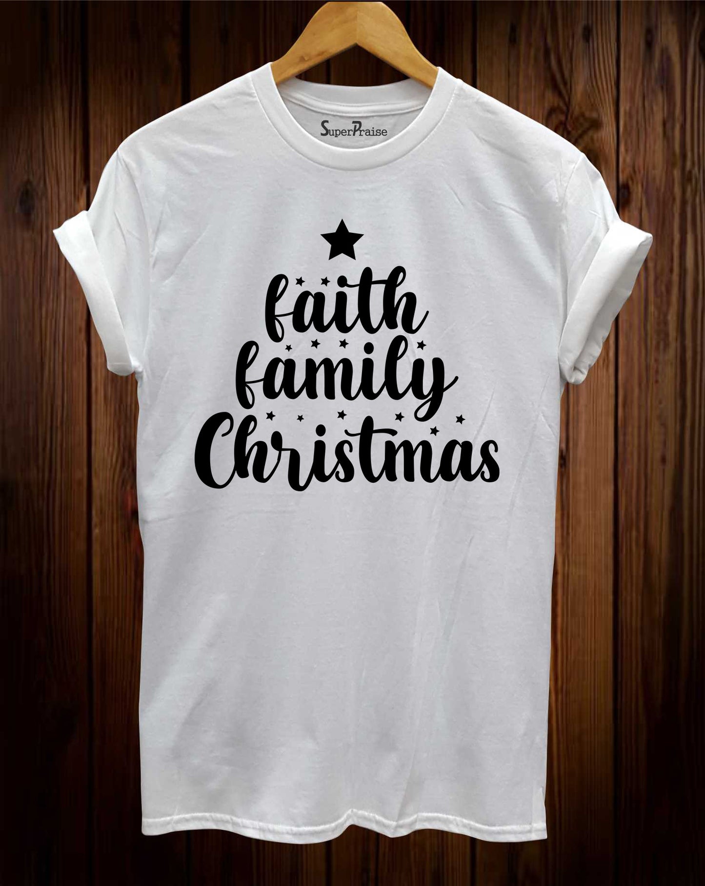 Faith Family Christmas T Shirt