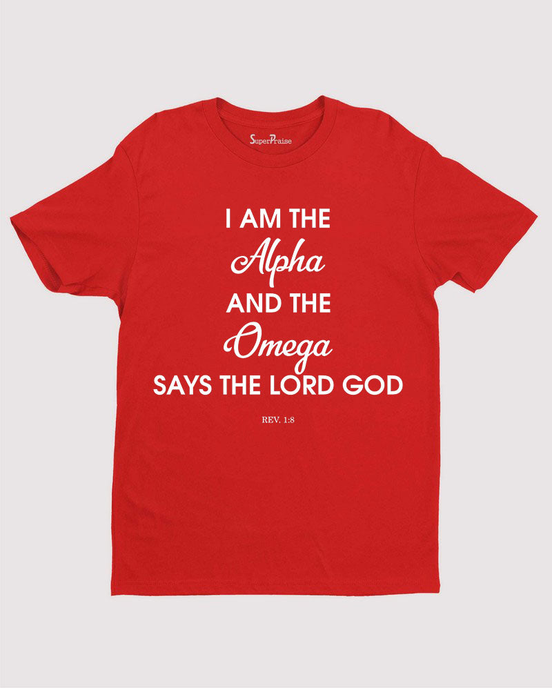 Christian Jesus faith  Grace T Shirt Alpha and the Omega