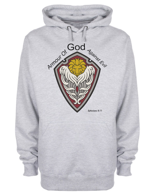 Armour of God Against Evil Lion of Judah Hoodie Jesus Christ Hooded Sweatshirt