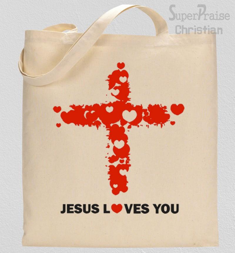 Jesus Loves You Tote Bag