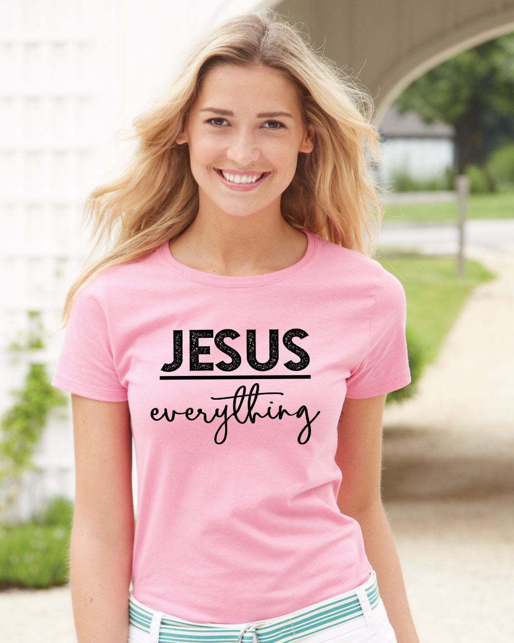 Jesus Over Everything Christian T Shirt