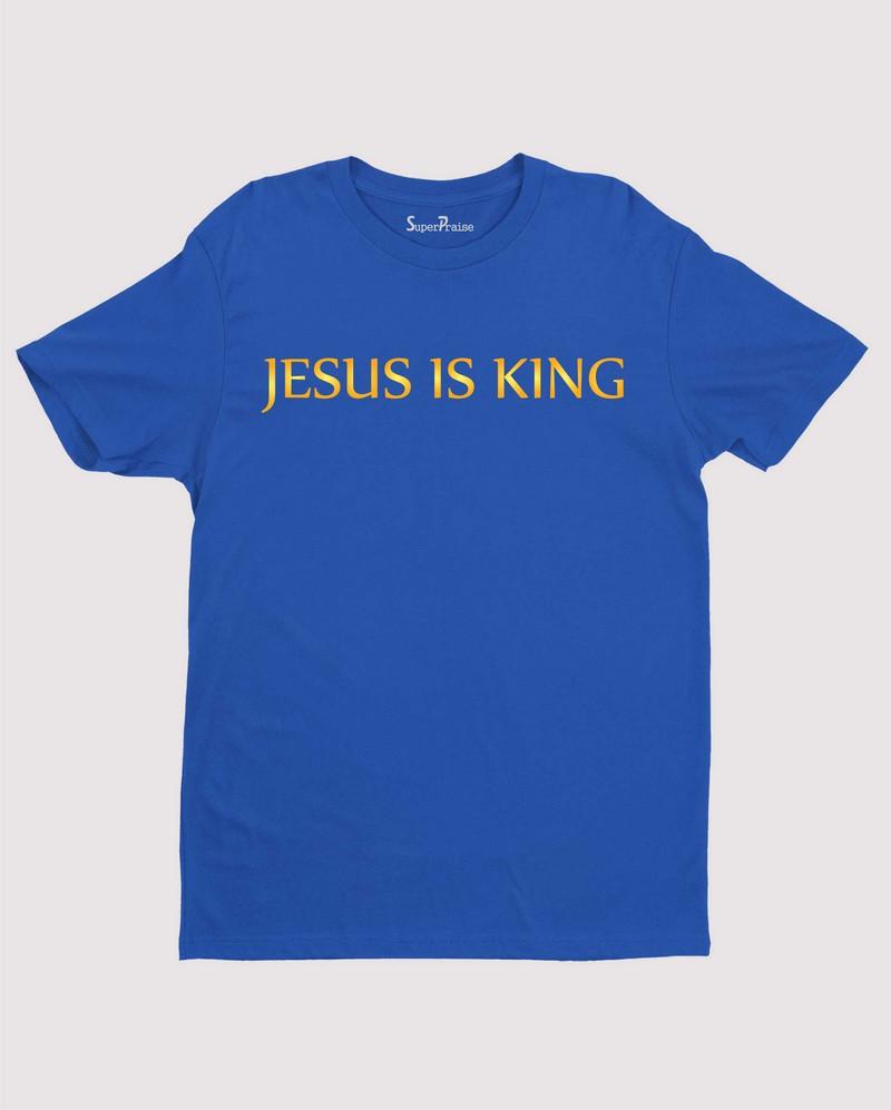 JESUS IS KING PAINTING T SHIRT XL