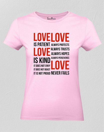 Christian T Shirt Love Is Patient