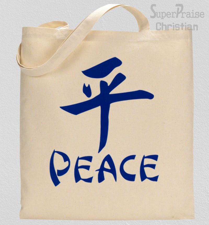 Peace Sign Tote Bag