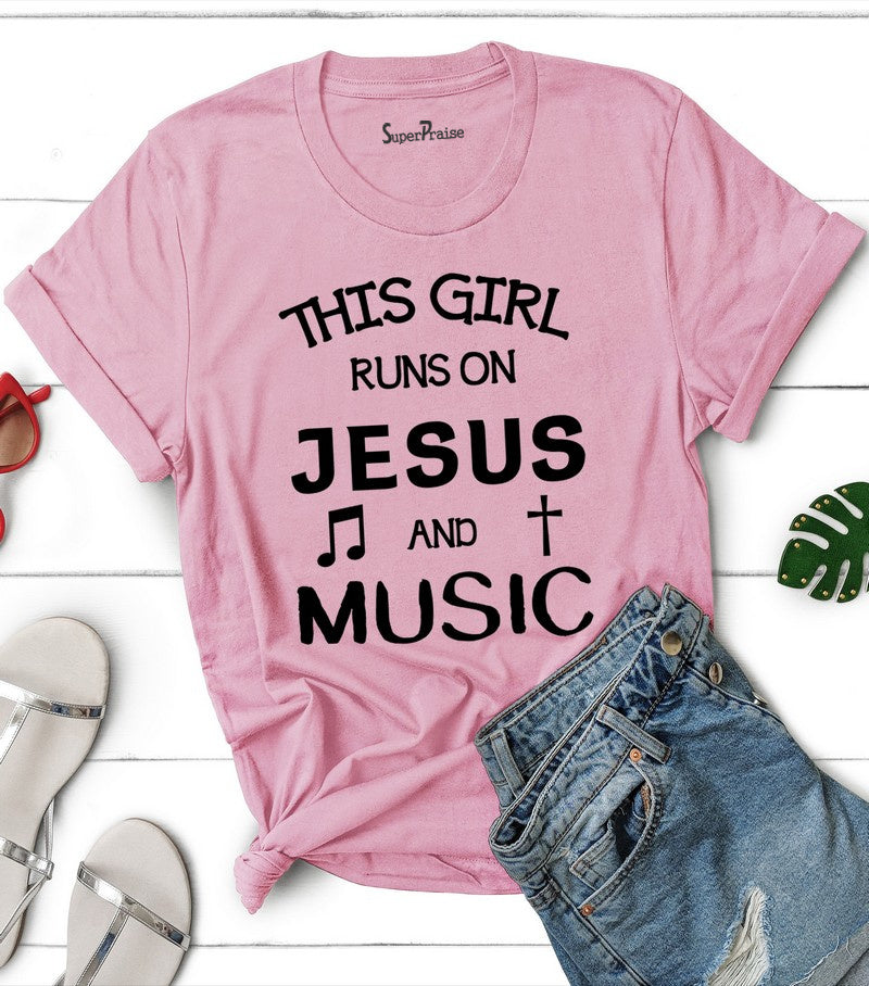  Musical Theater This Girl Runs on Jesus and Musicals T-Shirt :  Clothing, Shoes & Jewelry
