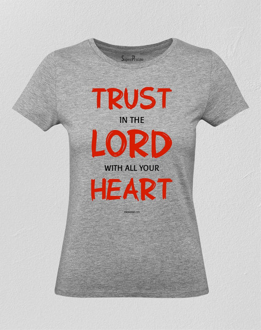 Christian Women T Shirt Trust In the Lord 